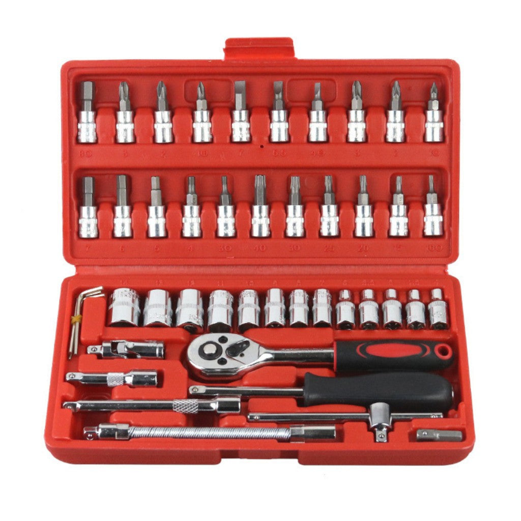 (ÚLTIMAS UNIDADES) Kit De Ferramentas 46/40 Peças com maleta - Jogo De Ferramentas Completo + BRINDE