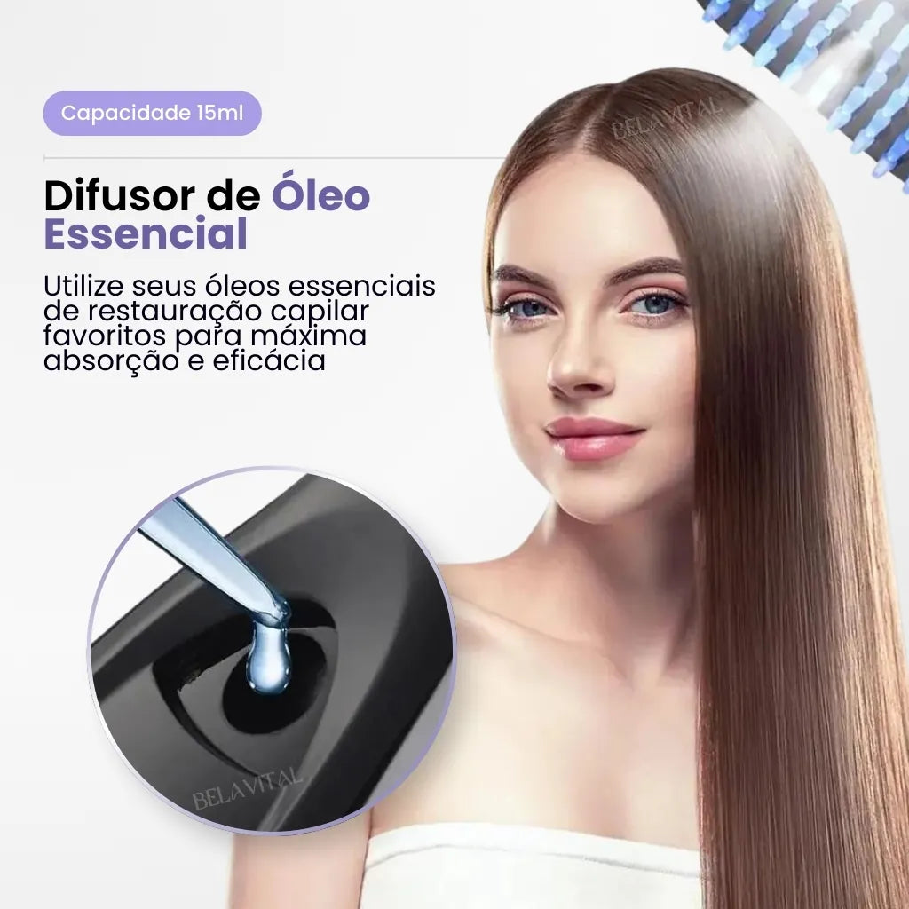 Escova de Terapia Capilar: TheraBrush Smarts 4 em 1 + BRINDES GRÁTIS