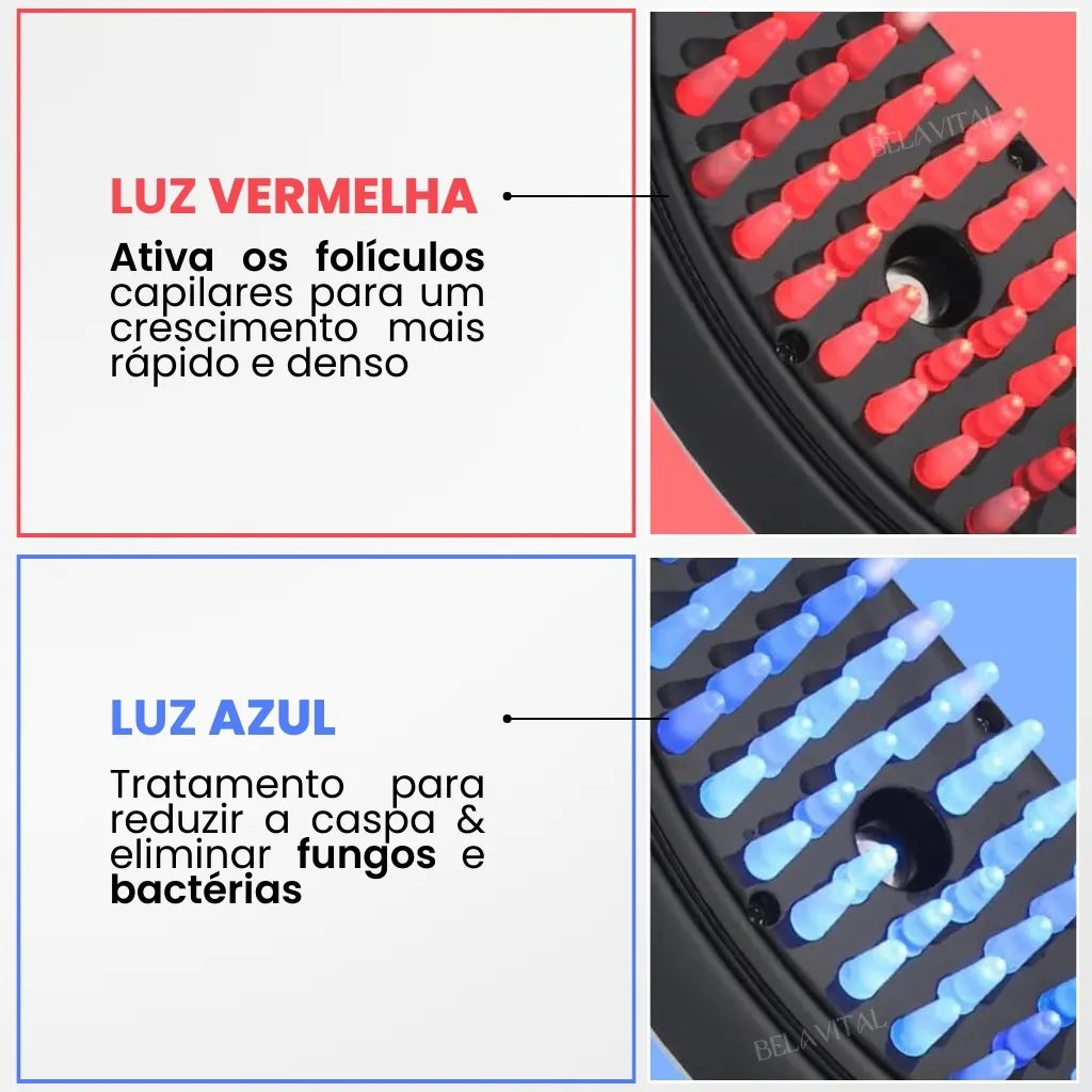 Escova de Terapia Capilar: TheraBrush Smarts 4 em 1 + BRINDES GRÁTIS