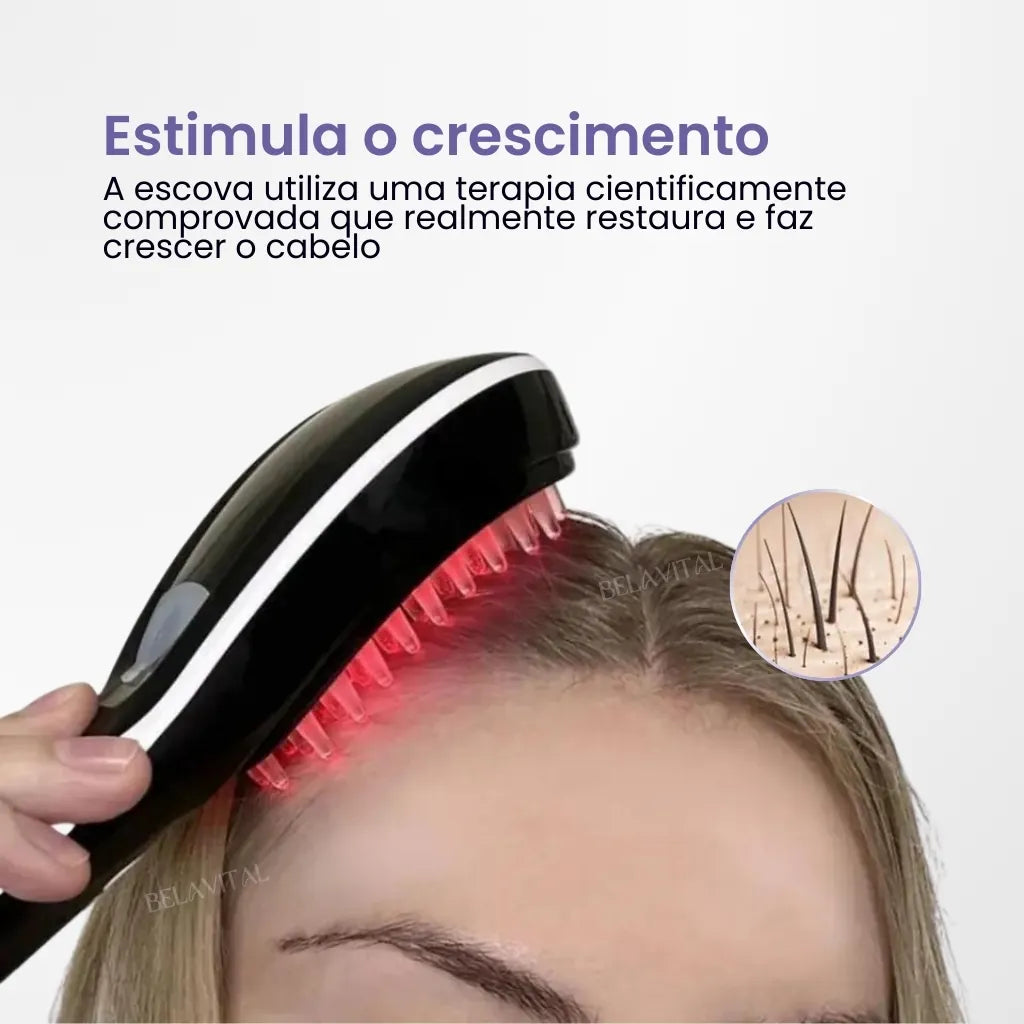 Escova de Terapia Capilar: TheraBrush Smarts 4 em 1 + BRINDES GRÁTIS