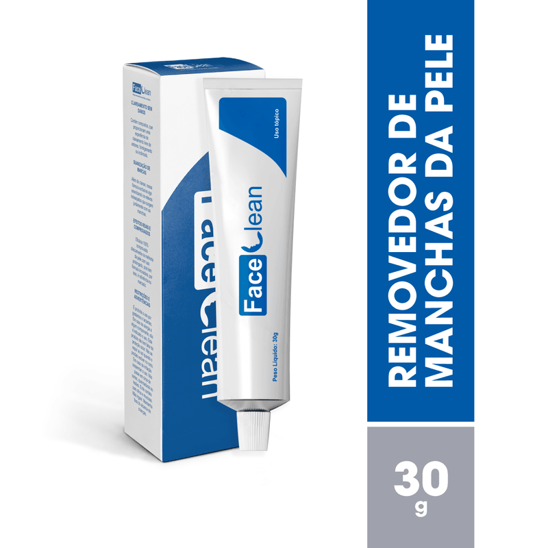 *ÚLTIMAS UNIDADES* Face Clean - Clareador de pele contra manchas e melasma - COMPRE 1 PRODUTO E LEVE 1 EBOOK COM 24 RECEITAS FIT!