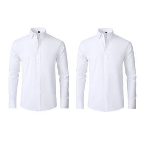COMPRE 1 LEVE 2 | Camisa Social Ultra Elastech Anti amassados + Relogio de Brinde