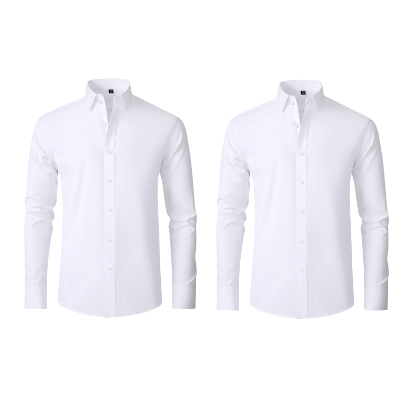 COMPRE 1 LEVE 2 | Camisa Social Ultra Elastech Anti amassados + Relogio de Brinde